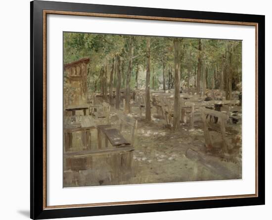 Biergarten in Dachau, 1888-Fritz von Uhde-Framed Giclee Print