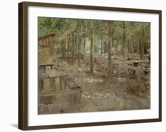 Biergarten in Dachau, 1888-Fritz von Uhde-Framed Giclee Print