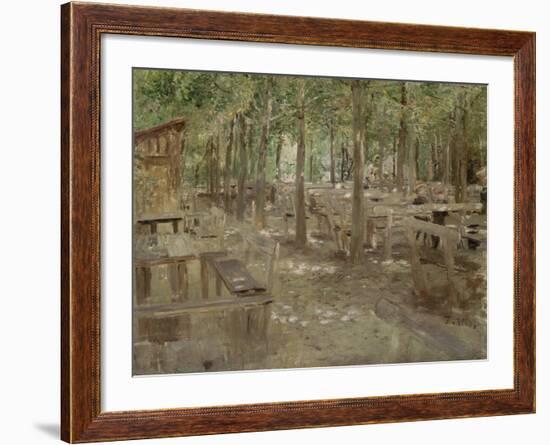 Biergarten in Dachau, 1888-Fritz von Uhde-Framed Giclee Print