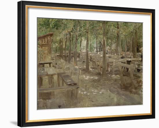 Biergarten in Dachau, 1888-Fritz von Uhde-Framed Giclee Print