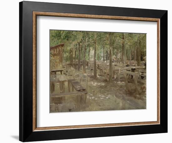 Biergarten in Dachau, 1888-Fritz von Uhde-Framed Giclee Print