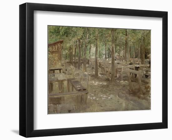 Biergarten in Dachau, 1888-Fritz von Uhde-Framed Giclee Print