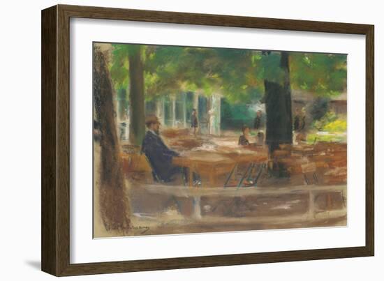 Biergarten in Laren, C.1903-Max Liebermann-Framed Giclee Print