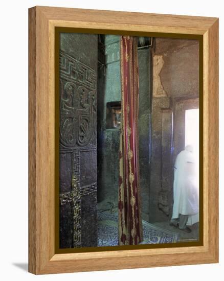 Bieta Maskal (House of the Cross), Town of Lalibela, Wollo Region, Ethiopia, Africa-Bruno Barbier-Framed Premier Image Canvas