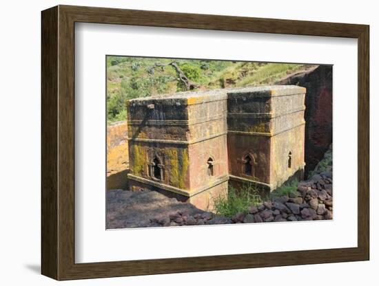 Biete Ghiorgis, House of St. George, one of the rock hewn churches in Lalibela, Ethiopia-Keren Su-Framed Photographic Print