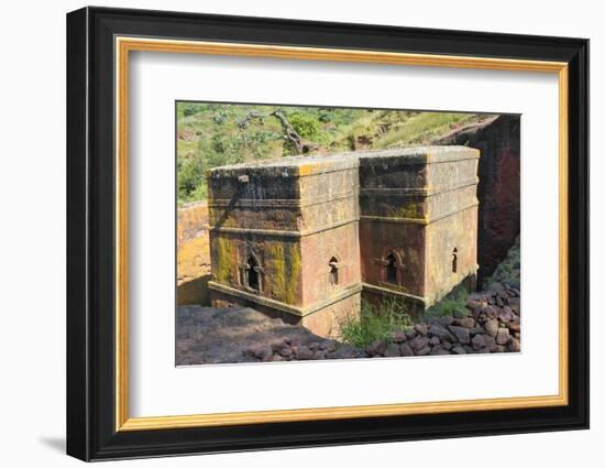 Biete Ghiorgis, House of St. George, one of the rock hewn churches in Lalibela, Ethiopia-Keren Su-Framed Photographic Print