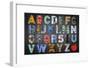 Big Alphabet-Design Turnpike-Framed Giclee Print