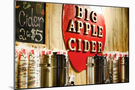 Big Apple Cider for Sale at the Christmas Market in Bryant Park,-Sabine Jacobs-Mounted Photographic Print