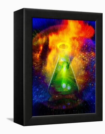 Big Bang Chemistry, Conceptual Artwork-Victor Habbick-Framed Premier Image Canvas