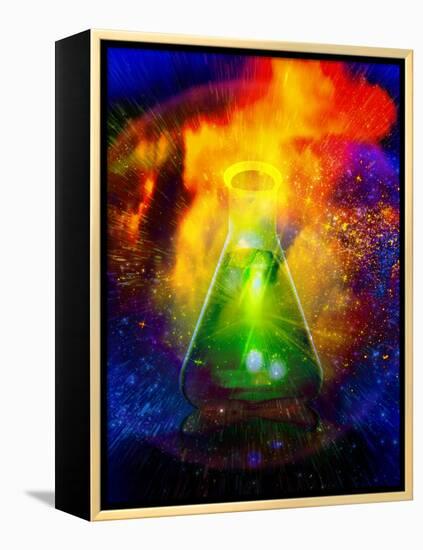 Big Bang Chemistry, Conceptual Artwork-Victor Habbick-Framed Premier Image Canvas