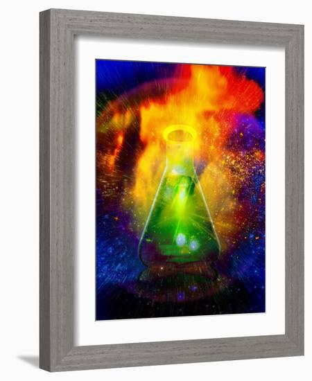 Big Bang Chemistry, Conceptual Artwork-Victor Habbick-Framed Photographic Print