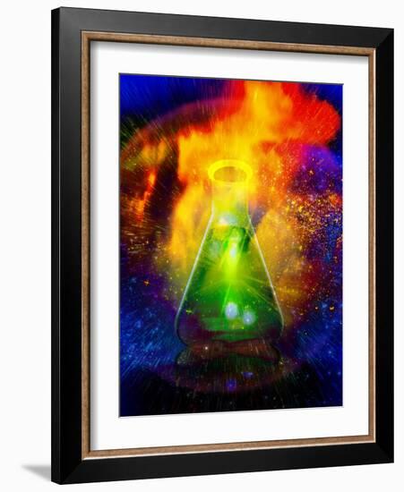 Big Bang Chemistry, Conceptual Artwork-Victor Habbick-Framed Photographic Print