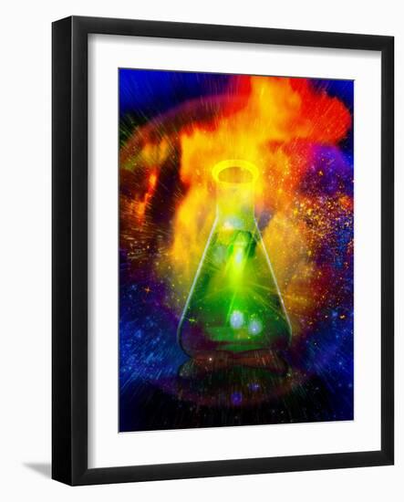 Big Bang Chemistry, Conceptual Artwork-Victor Habbick-Framed Photographic Print