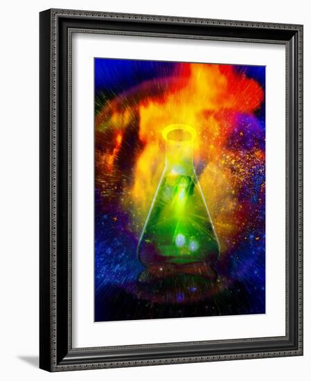 Big Bang Chemistry, Conceptual Artwork-Victor Habbick-Framed Photographic Print