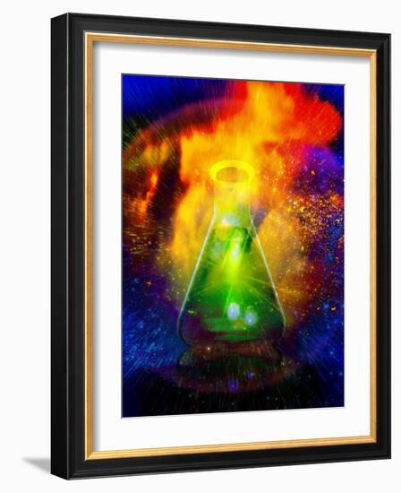 Big Bang Chemistry, Conceptual Artwork-Victor Habbick-Framed Photographic Print