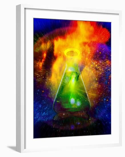 Big Bang Chemistry, Conceptual Artwork-Victor Habbick-Framed Photographic Print