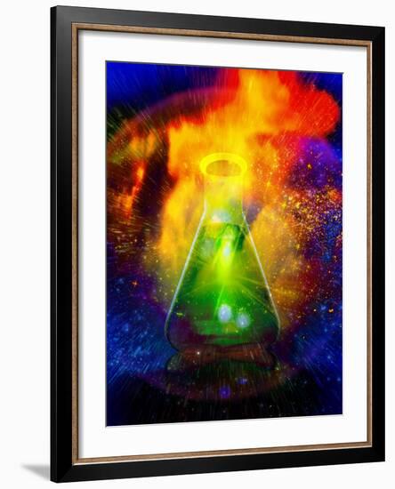 Big Bang Chemistry, Conceptual Artwork-Victor Habbick-Framed Photographic Print