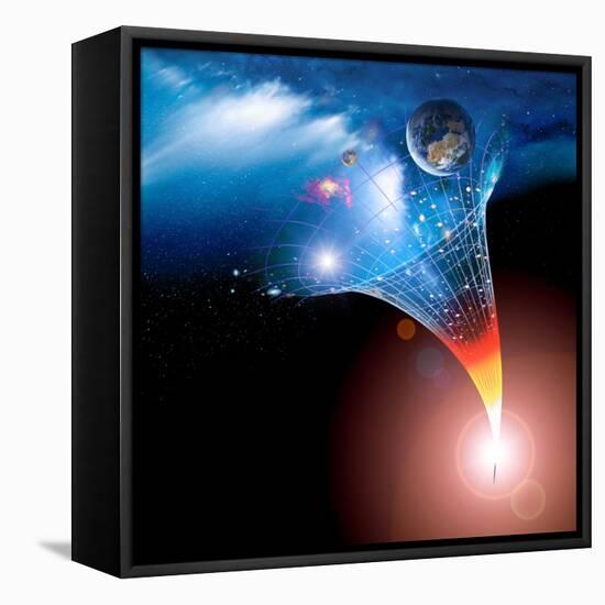 Big Bang Origin of the Universe, Artwork-Detlev Van Ravenswaay-Framed Premier Image Canvas