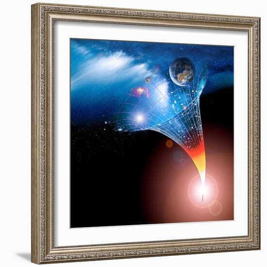 Big Bang Origin of the Universe, Artwork-Detlev Van Ravenswaay-Framed Premium Photographic Print