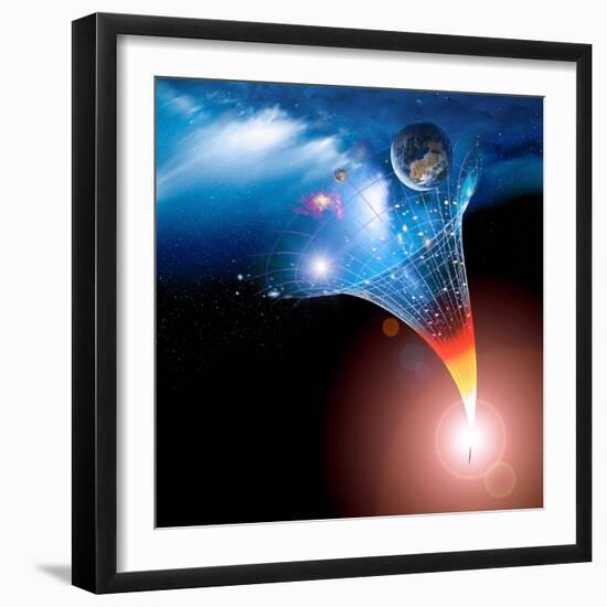 Big Bang Origin of the Universe, Artwork-Detlev Van Ravenswaay-Framed Premium Photographic Print