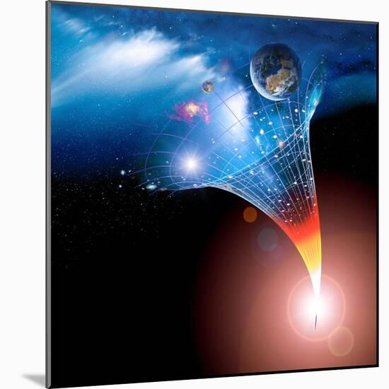 Big Bang Origin of the Universe, Artwork-Detlev Van Ravenswaay-Mounted Premium Photographic Print