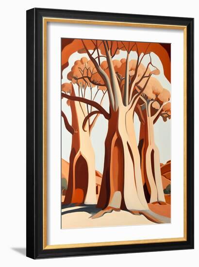 Big Baobab Trees-Lea Faucher-Framed Art Print