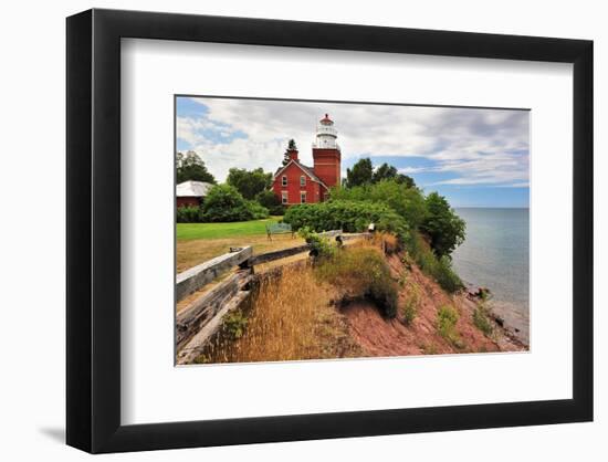 Big Bay Lighthouse Michigan-null-Framed Premium Giclee Print