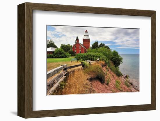 Big Bay Lighthouse Michigan-null-Framed Premium Giclee Print