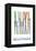 Big Bear Lake - California - Skis in Snow-Lantern Press-Framed Stretched Canvas