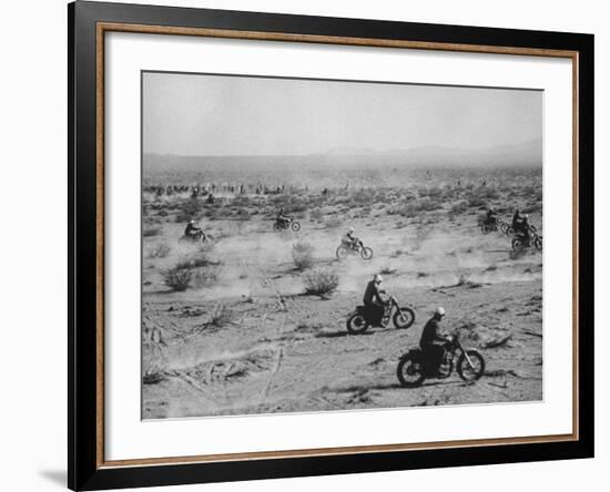 Big Bear Motorcycle Race-null-Framed Photographic Print