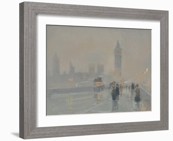 Big Ben, 1897 or 1907-Childe Hassam-Framed Giclee Print