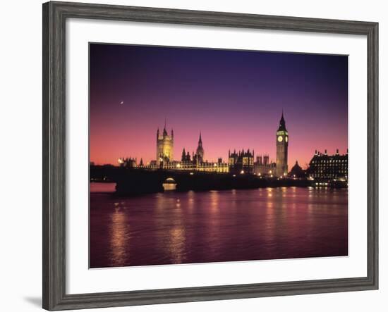 Big Ben and Houses of Parliamant, London, England-Alan Copson-Framed Photographic Print