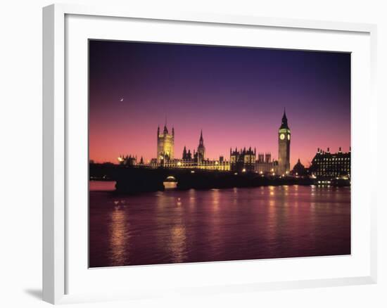 Big Ben and Houses of Parliamant, London, England-Alan Copson-Framed Photographic Print