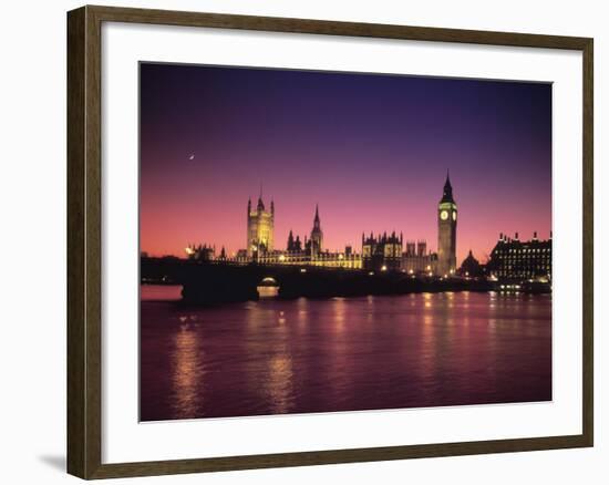 Big Ben and Houses of Parliamant, London, England-Alan Copson-Framed Photographic Print