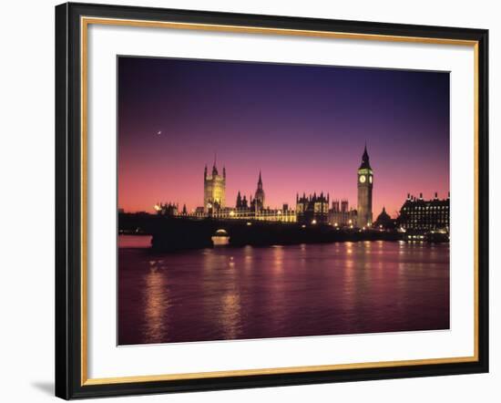 Big Ben and Houses of Parliamant, London, England-Alan Copson-Framed Photographic Print