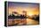 Big Ben and Houses of Parliament at Dusk, London, Uk-Beatrice Preve-Framed Premier Image Canvas