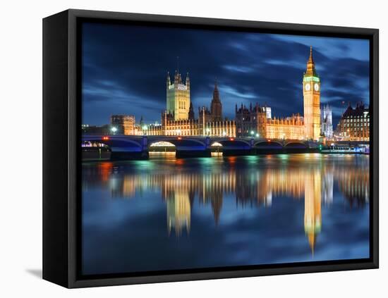 Big Ben and Houses of Parliament at Evening, London, Uk-TTstudio-Framed Premier Image Canvas