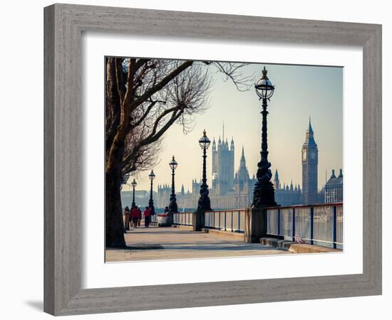 Big Ben and Houses of Parliament in London, UK-sborisov-Framed Photographic Print