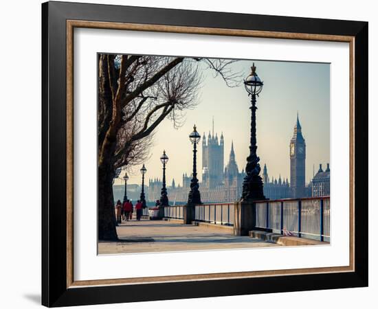 Big Ben and Houses of Parliament in London, UK-sborisov-Framed Photographic Print