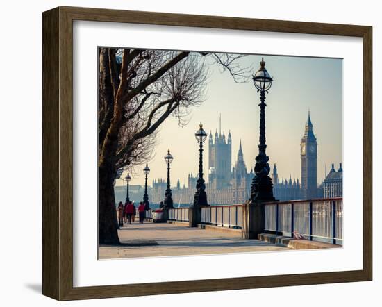 Big Ben and Houses of Parliament in London, UK-S Borisov-Framed Photographic Print