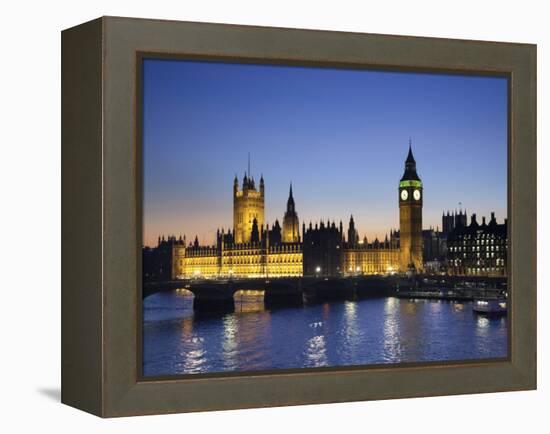 Big Ben and Houses of Parliament, London, England-Jon Arnold-Framed Premier Image Canvas