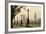 Big Ben And Houses Of Parliament, London In Fog-tombaky-Framed Art Print