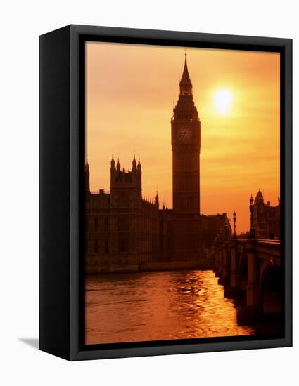 Big Ben and Houses of Parliament, Unesco World Heritage Site, London, England-Kathy Collins-Framed Premier Image Canvas