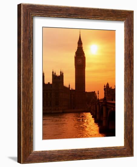 Big Ben and Houses of Parliament, Unesco World Heritage Site, London, England-Kathy Collins-Framed Photographic Print