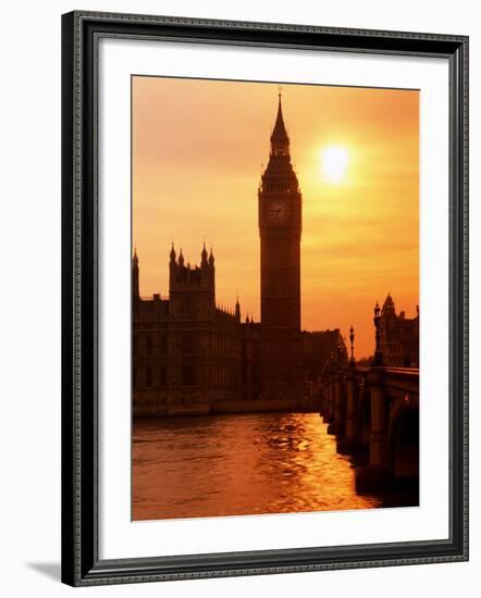 Big Ben and Houses of Parliament, Unesco World Heritage Site, London, England-Kathy Collins-Framed Photographic Print