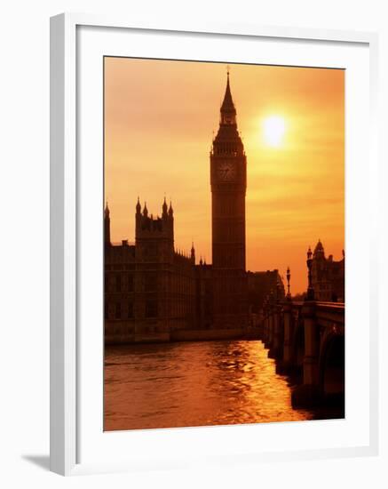 Big Ben and Houses of Parliament, Unesco World Heritage Site, London, England-Kathy Collins-Framed Photographic Print