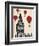 Big Ben and Red Hot Air Balloons-Fab Funky-Framed Premium Giclee Print