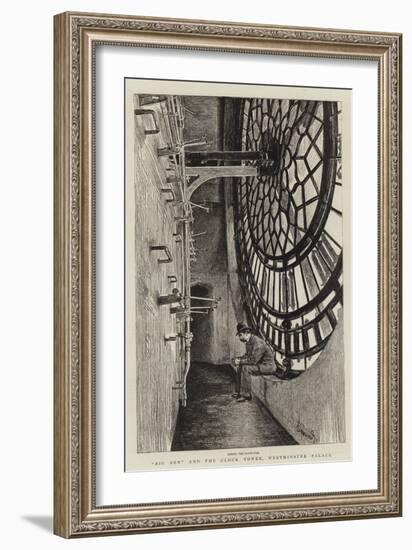 Big Ben and the Clock Tower, Westminster Palace-Charles Paul Renouard-Framed Giclee Print