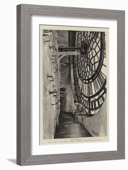 Big Ben and the Clock Tower, Westminster Palace-Charles Paul Renouard-Framed Giclee Print