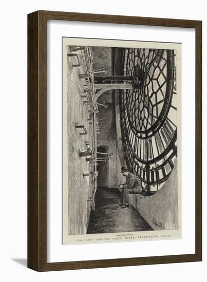 Big Ben and the Clock Tower, Westminster Palace-Charles Paul Renouard-Framed Giclee Print